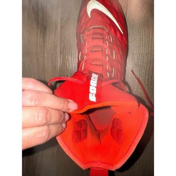 Nike Force Savage Elite 2 Red Football Cleats Men’s Size 11.5 High-Top Lightweig - Picture 8 of 9